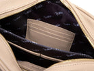 Interior of Bestie Stone Leather Crossbody Bag with Tottie Branding and Card Slot from Tottie